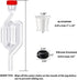Zazolyne 5ct. S - Shape Airlock with # 6 Stopper 5pcs & Grommets 10pcs,Bubble Fermentation Airlock for Brewing Wine Making Sauerkraut Kimchi (Impr...