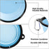 Kytely Collapsible Dog Bowls Large (1000ml), 2Pack Foldable Dog Travel Bowls, Portable Dog Water Food Bowl with Clasp (Lavender+Sky Blue)...