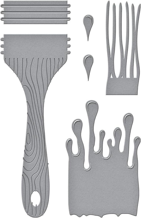 SPELLBINDERS PAPERCRAFTS, INC Etched Dies Art Brush, Bronze...