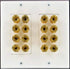 Speaker Wall Plate 16 Post for 8 Speakers and Color Coded for Home Theater System Dolby Audio Sound Our Speaker Wall Plates Provide an Easy Profes...