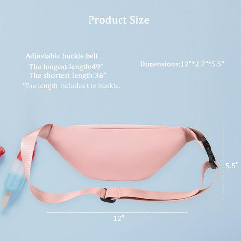 DAITET Crossbody Fanny Pack for Men&Women,Large Waist Bag & Hip Bum Bag with Adjustable Strap for Outdoors Workout Traveling Casual Running Hiking...