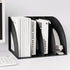 SAYEEC Sturdy Magazine Holder 4 Compartments Plastic Desktop File Organizer File Dividers Office Organizer Storage Document Magaizne Rack Display ...