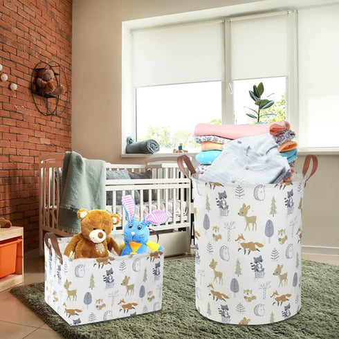 Baby Laundry Hamper,kids laundry Basket,Waterproof Storage Bin for Bedroom,Clothes Organizer Basket,Toys Box,Room Decor(Animal)...