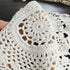 USTIDE 2pc Rustic Floral Table Runner Hand Crochet Table Placemats Beige Cotton Table Doilies Runners,15 Inches x31 Inches...