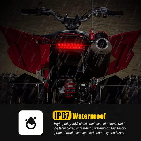 YFZ450 LED Tail Light Brake Rear Light for ATV 2006-2009 Yamaha yfz 450(Smoked 1pcs)...