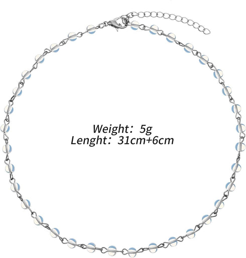 BBTO 9 Pieces Women Girls Layered Choker Necklace Sliver Layered Pendant Choker Jewelry Set (Style 1)...