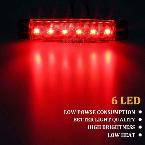 PSEQT 10 Pcs LED Rock Strip Lights Car Underglow Wheel Fender Well Lighting Kits Waterproof for Golf Cart Wrangler Offroad Truck RV UTV ATV Snowmo...