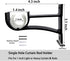 6 Pack Curtain Rod Bracket, Heavy Duty Curtain Rod Holders Curtain Rod Hooks, Curtain Rod Brackets for Wall Drapery Rod Hangers Supports for 1 Inc...