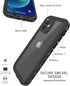 Design for iPhone 12 Waterproof Case, Full Body Shockproof Case for iPhone 12 Case with Screen Protector, Dust Proof Phone Case Cover for iPhone 1...