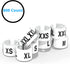 Discount Sizing- White Hanger 800 Size Clips XXS-XXXL | White Size Clips, Garment Markers for Retail Closet Organization...