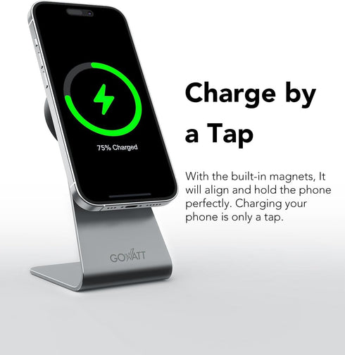 MagSafe Charger Stand 15W Fast Charging Magnetic Charger, Compatible with Apple MagSafe Charger, Wireless Charger Compatible for iPhone 15 14 13 1...