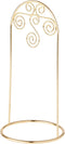Bard's Arched Gold-toned Ornament Stand, Small Scroll, 8" H x 3.75" W x 3.75" D, Pack of 3...