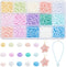 PH PandaHall 1500pcs Candy Color Seed Beads 15 Colors Glass Beads, 6/0 4mm Waist Beads Spacer Beads Tiny Glass Bead Kit for DIY Crafts Supplies Ea...