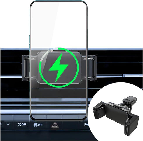 Car Phone Holder, Automobile Cradle Air Vent Windshield Cell Phone, Stand Clip Clamp Adjustable Bracket Compatible with Navigation Smartphones Mou...