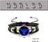 Vintage Zodiac Constellation Bracelets Zodiac Guardian Bracelet Black Leather Bracelet Adjustable Handmade Woven Bracelet Birthday Jewelry for Wom...