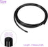 DMiotech 4mmx6mm Pneumatic Tubing, 2 Meters/6.6ft Air Compressor PU Line Hose Tube for Water Fluid Transfer, Black...