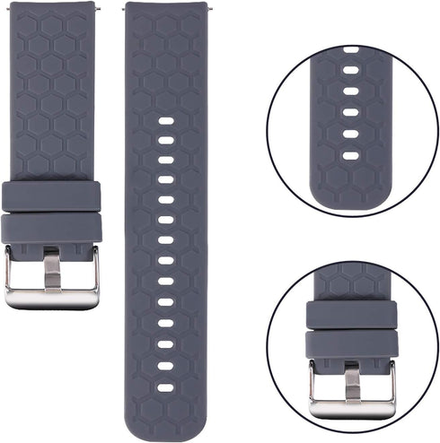 FitTurn 6pack Bands Compatible with OYG Smart Watch IP68 Waterproof Fitness Tracker Replacement Soft Straps Silicone Watch Band Strap with Quick R...