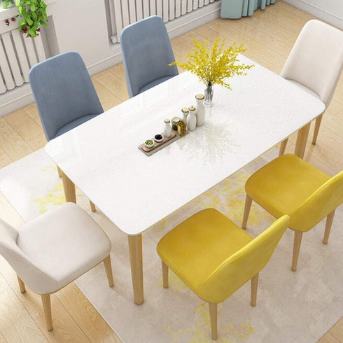 TANONE White Wallpaper Self Adhesive Wallpaper Vinyl 15.8"X196.7" Decorative Film Shiny Wallpaper for Cabinets Furniture Countertops (Big White)...