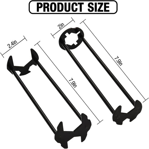 2pcs Basin Wrench Multifunctional Sink Wrench 7 Sizes Faucet Tool Plumbers Wrench Universal Socket Wrench Plumbing Tools for Tight Spaces Kitchen ...