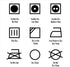 Symbols and Stain Removal Laundry Sign Canvas Art Posters Prints Black White Painting Laundry Room Wall Decor Housewarming Gift 16X20Inchx2 Unfram...