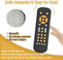 Baby TV Remote Control Toy with Music Sound and Light, Realistic Toddler TV Remote Toy Early Educational Learning Toy with 3 Language Musical Toy ...