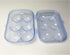 JAMOR 6 Grid Egg Storage Box Refrigerator Crisper Egg Protection Box Portable Egg Carriage Container For Camping Picnic Essential (Blue)...