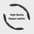 Amiss Car Nappa Leather Steering Wheel Cover, Car Interior Accessories, 2PCS Segmented Steering Wheel Protector, Universal 99% Car Wheel Cover Pro...