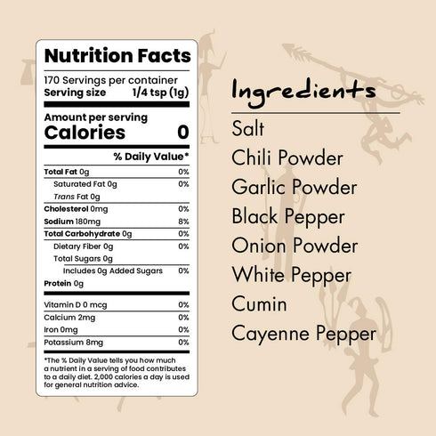 Paleo Powder All Purpose Seasoning Original Flavor. The First and Original Paleo Food Seasoning Great for all Paleo Diets! Certified Keto Food, Pa...