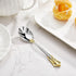 KEAWELL 6" Tea Spoons Set of 4, Coffee Espresso Demitasse Vintage Tea Spoon, 18/10 Stainless Steel, Gold Accent...