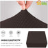 Easy-Going Stretch Ottoman Cover Folding Storage Stool Furniture Protector Soft slipcover with Elastic Bottom (Medium,Chocolate)...
