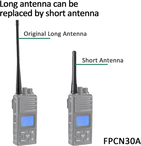 Samcom Two Way Radio Short Antenna with SMA-Female, 3.4 inch Elastic and Non-deformable Antenna for Walkie Talkies UHF 400-480MHz, for Samcom FPCN...