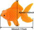 20 Pcs Fake Goldfish Artificial Orange Floating Fishes Ornament Decorations for Aquarium Fish Tank...