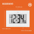 MARATHON Large Digital Wall Clock with 8” Display, White - Easy to Read...