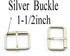10pcs 1-1/2" Silver Belt Buckle with Roller Adjustable Rectangle Ring Tri-Glide DIY Leather Craft Garment Accessories for Shoes Backpack Clothes B...