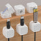 6 Pack Magnetic Cord Organizer White Self Adhesive Cord Holder Adjustable Clip for Desk, Nightstand, Phone Charger, Computer, Home, Office, Car...