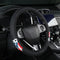 Car Leather Steering Wheel Cover Compatible with Puerto Rico,14.5-15 Inch Black Universal Leather Covers Breathable Anti-Slip Steering Wheels Acce...