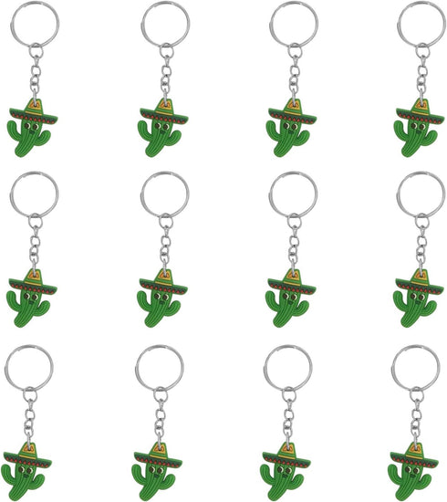 iMagitek 24 Pack Mini Cinco De Mayo Fiesta Sombrero Cactus Keychains for Taco Fiesta Party Favors, Mexican Theme Party Favors, Fiesta Bachelorette...