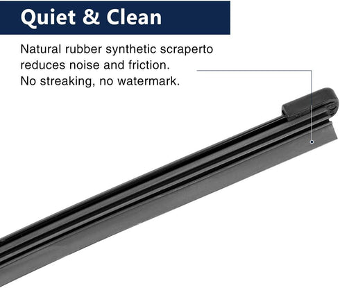 X AUTOHAUX 350mm 14" Car Rear Windshield Wiper Blade Arm Set for Volvo V90 16-20...