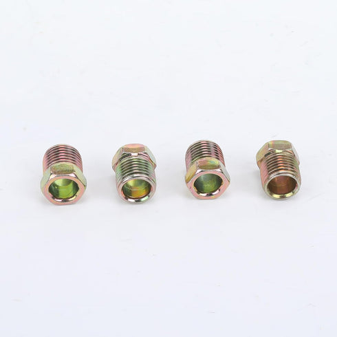 4PCS 1/2 x20 Inverted Flare Zinc Steel Tube Nuts for 5/16" Brake Line Tubing...
