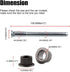 RULLINE Door Hinge Pin and Bushing Repair Kits (4 pins 2 Door) Compatible with 1994-2004 Chevy S10 & GMC S15...