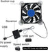 Portable Cell Phone Cooler, Stickable USB Cooling Pad for Cellphone, Compact Fan Holder Phone Cooler, Universal Cooling Fan for Mobile Phone Table...