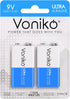 Voniko 9V Batteries - Alkaline 9V Battery 2 Pack - Ultra Long Lasting with a 7 - Year Shelf Life...
