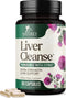 Liver Cleanse Detox & Repair Formula - Herbal Liver Support Supplement with Milk Thistle with Silymarin, Artichoke Extract, Dandelion, Beet, Chico...