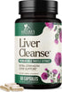 Liver Cleanse Detox & Repair Formula - Herbal Liver Support Supplement with Milk Thistle with Silymarin, Artichoke Extract, Dandelion, Beet, Chico...