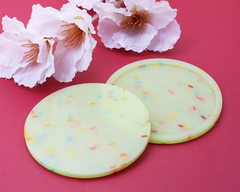 3pcs Silicone Luminous Bar Coaster Modern Cup Drink Mat Plate Creative Rug Mug Pad for Outdoor Table Cold Hot Drink Coffee Tea Kitchen Decor House...