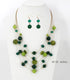 Layered Bead Statement Necklace For Women with Handmade Colorful Shell Boho Turquoise Green Red Stone Fashion choker Illusion Necklace Costume Tre...