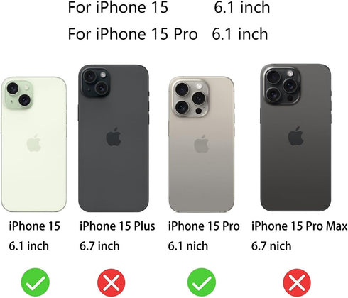 2 Pack Anti-Blue Privacy Tempered Glass for iPhone 15 Pro/iPhone 15 Anti-Spy Screen Protector Anti-Peeping Film Gradient Colorful 6.1 inch......