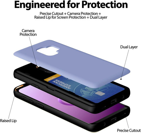 GOOSPERY for Samsung Galaxy S9 Wallet Case with Card Holder, Easy Magnetic Door Closure Protective Dual Layer Bumper Phone Back Cover with Hidden ...