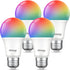 Ghome Smart Light Bulbs, A19 E26 Color Changing Led Bulb Works with Alexa, Google Home, App & Voice Control, 2.4Ghz WiFi Only, 800 Lumens, Dimmabl...