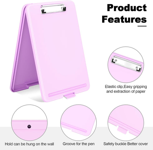 Hongri Clipboard with Storage, Open Nursing Clipboards Foldable Storage, Heavy Duty Clipboards Foldable, Office Supplies, School Supplies, Coaches...